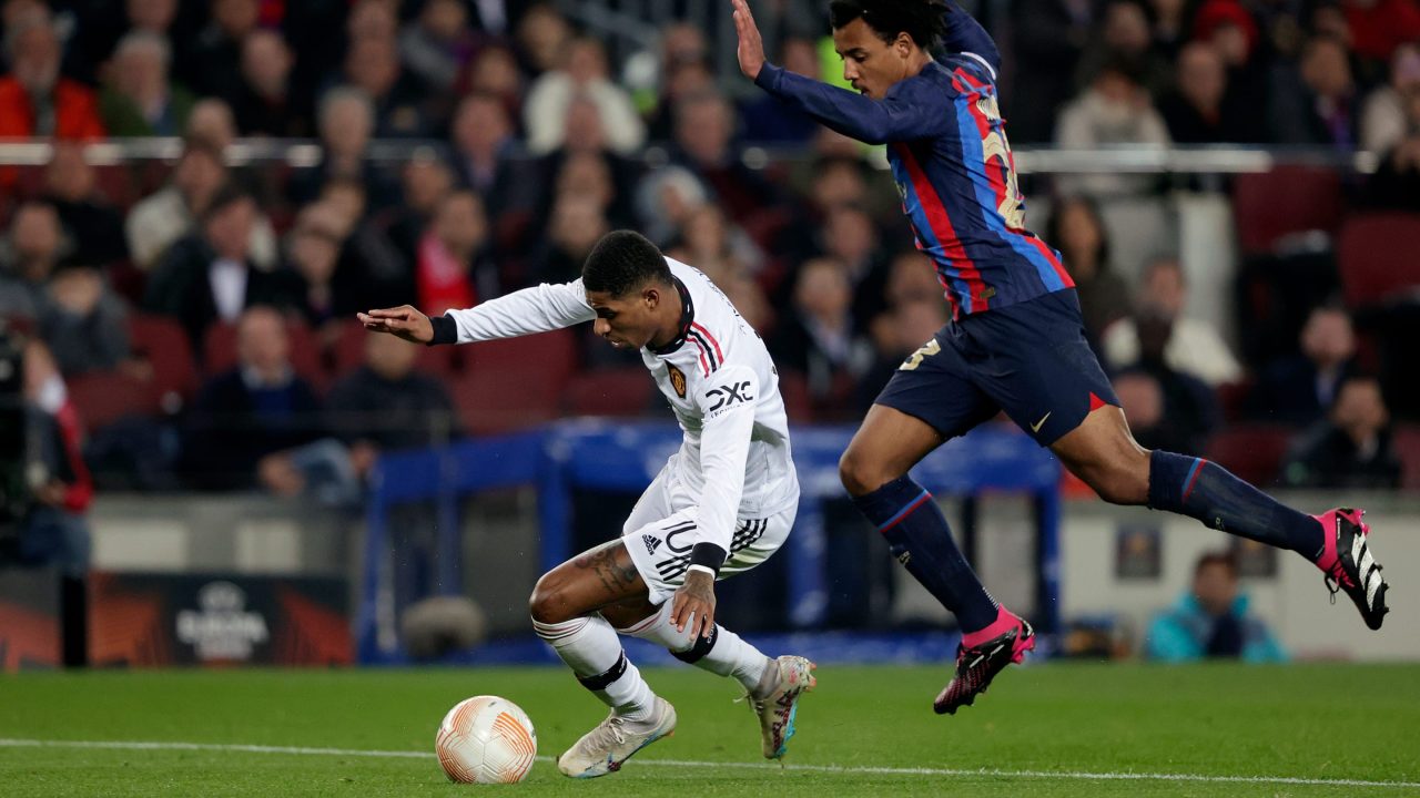 Marcus Rashford shocked by referee decision in Man Utd's draw with Barcelona