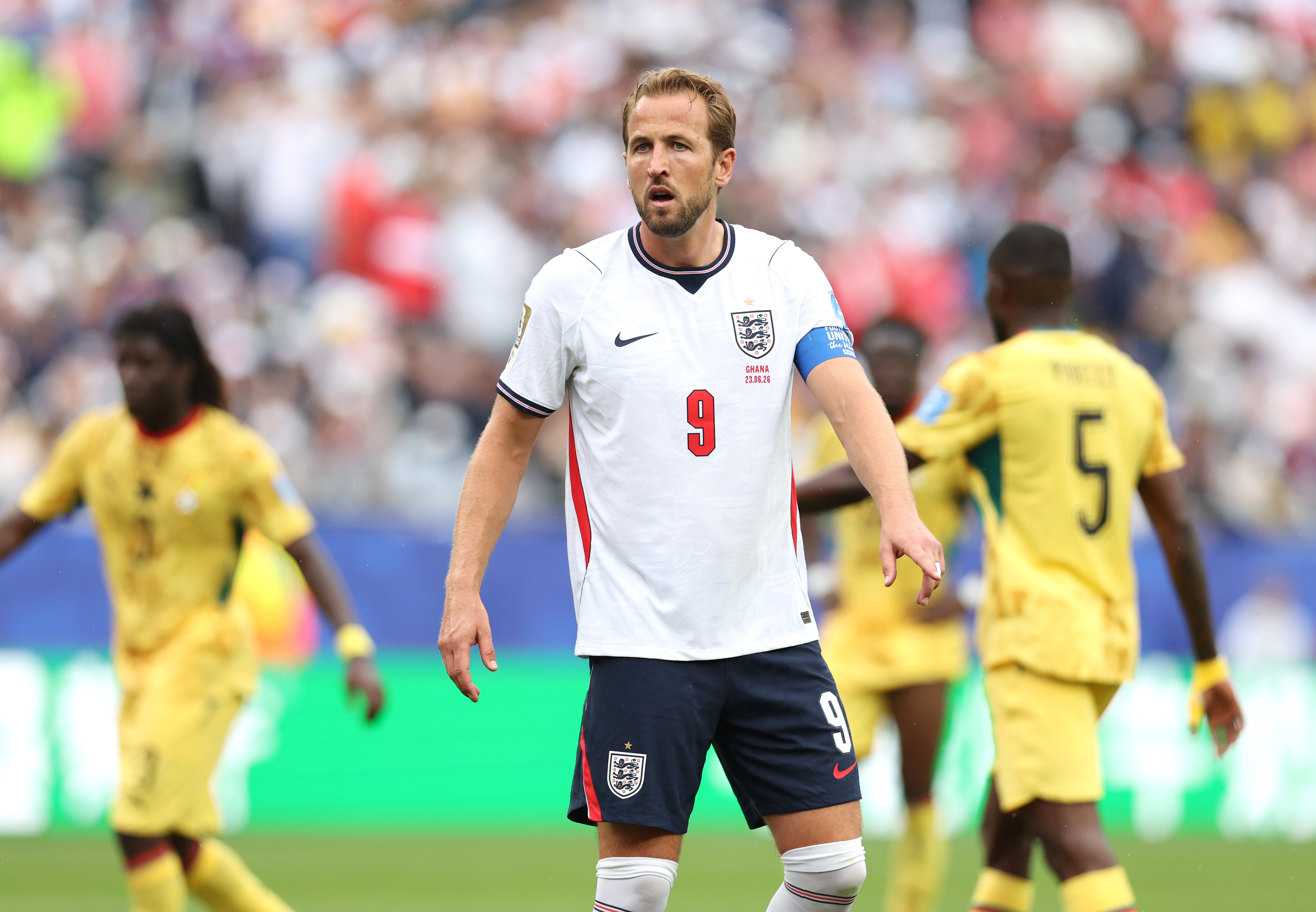 England's Harry Kane during the FIFA World Cup 2026 Group L match between England and Ghana (Photo by Rob Newell - CameraSport via Getty Images)