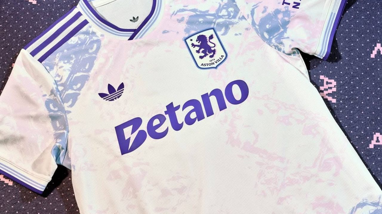 Aston Villa release stained glass-style 2025/26 third kit