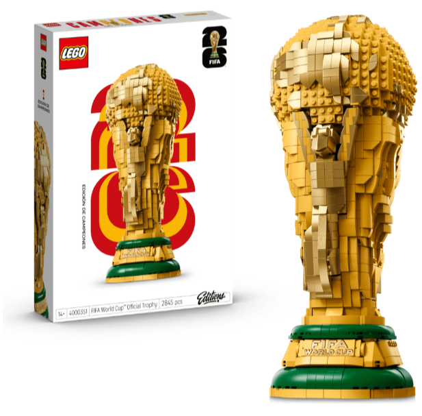 LEGO celebrates Spain's historic World Cup victory by releasing this awesome Champions Edition of the iconic trophy