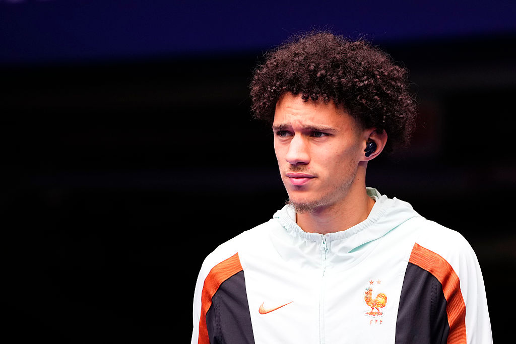 Maghnes Akliouche of France looks on during the FIFA World Cup 2026 Bronze Medal Match match between France and England at Miami Stadium on July 18, 2026 in Miami Gardens, United States. (Photo by Jose Breton/Pics Action/NurPhoto via Getty Images)