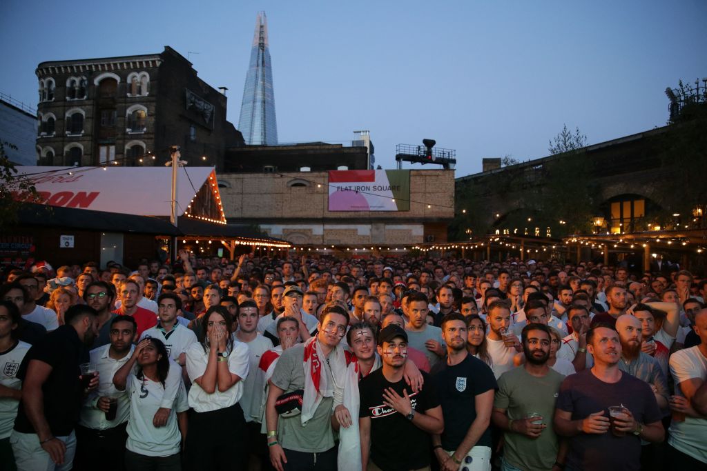 Why do England fans throw beer?